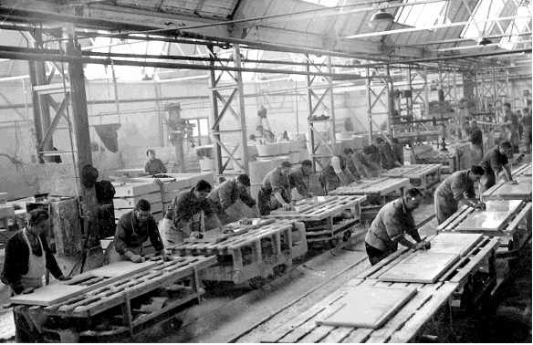 HKB2507 productie aanrechtbladen Ocriet 1949 MQ